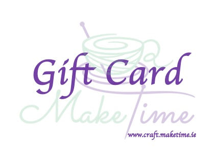 Craft.MakeTime.ie gift card